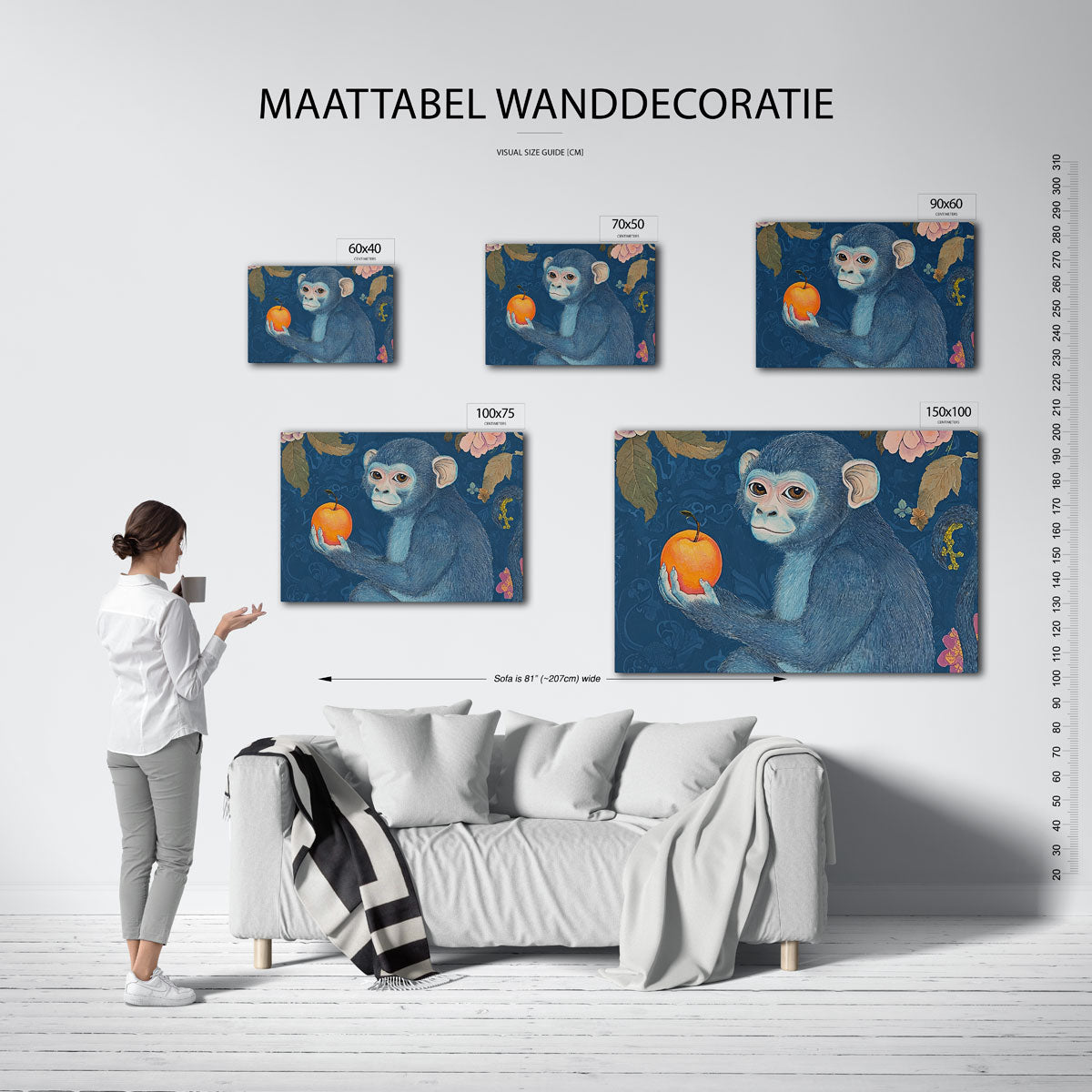 Dromerige aap Kunstwerk