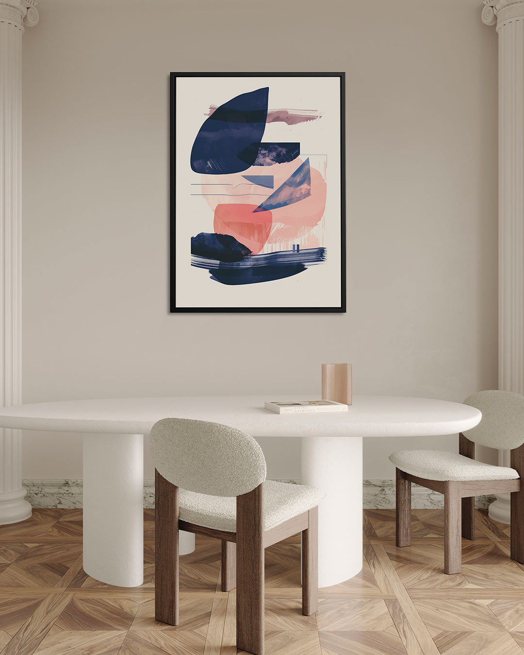 Organische vormen compositie Kunstwerk