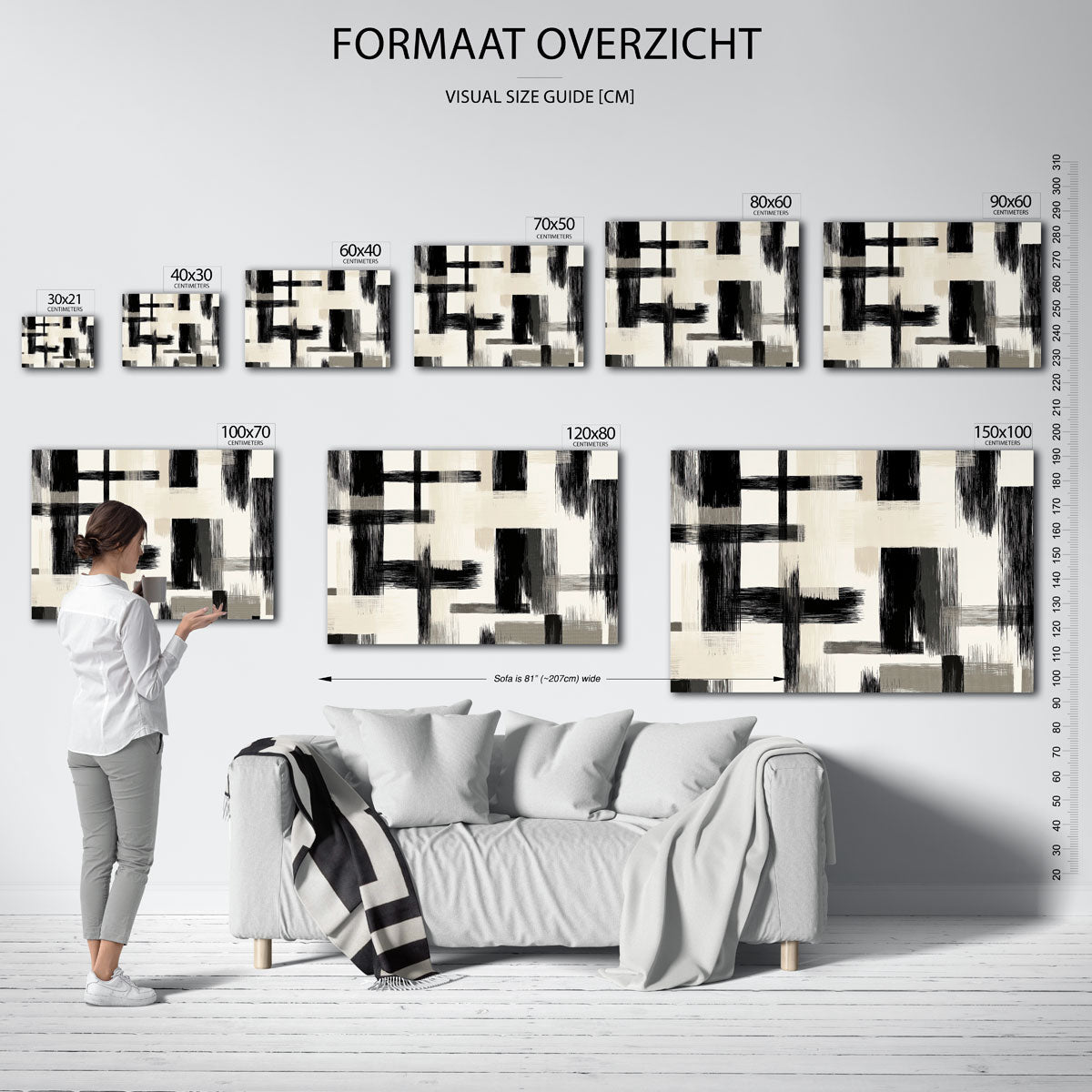 Abstracte lijnen Poster