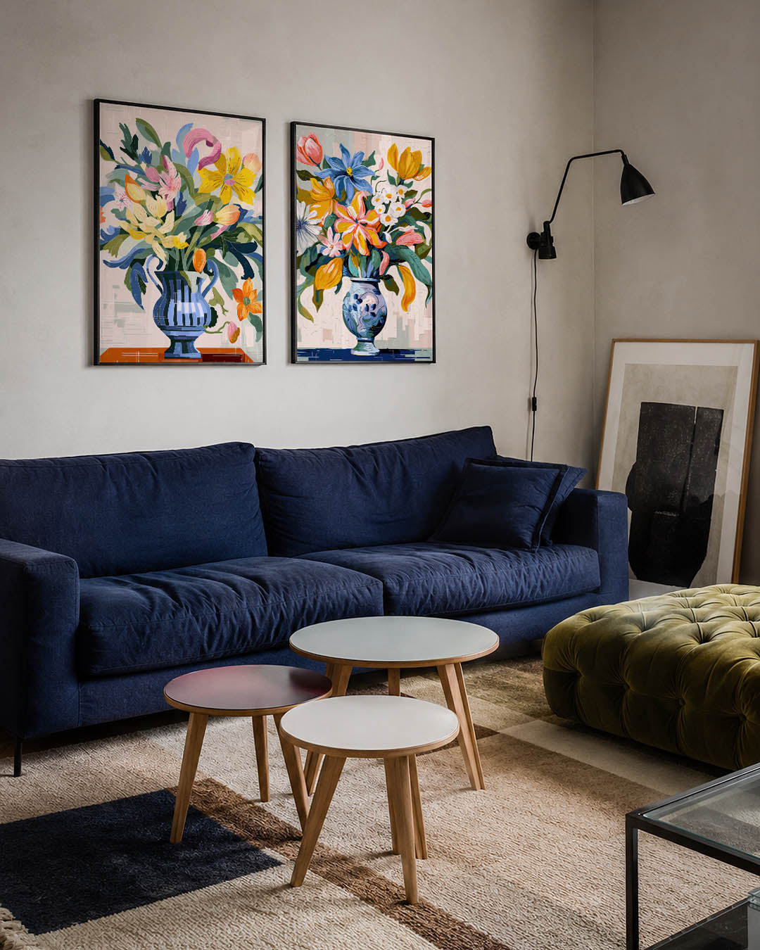 Bloemrijke vormen Posterset