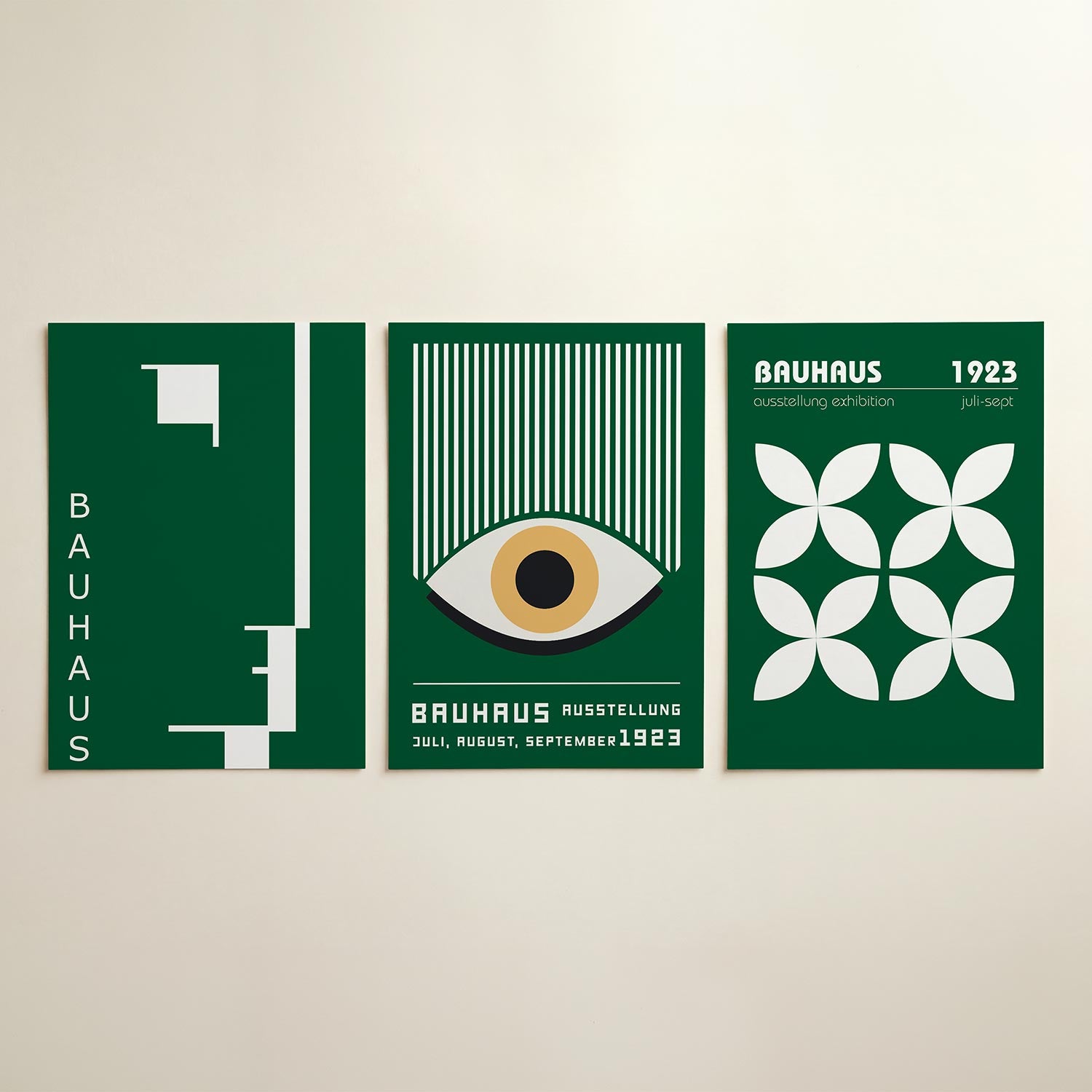 Strakke lijnenspel Posterset