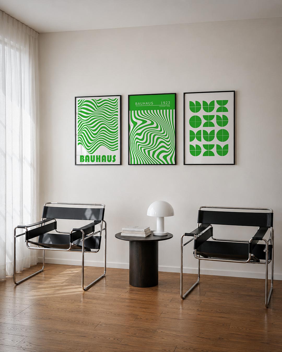 Golvend lijnenspel Posterset