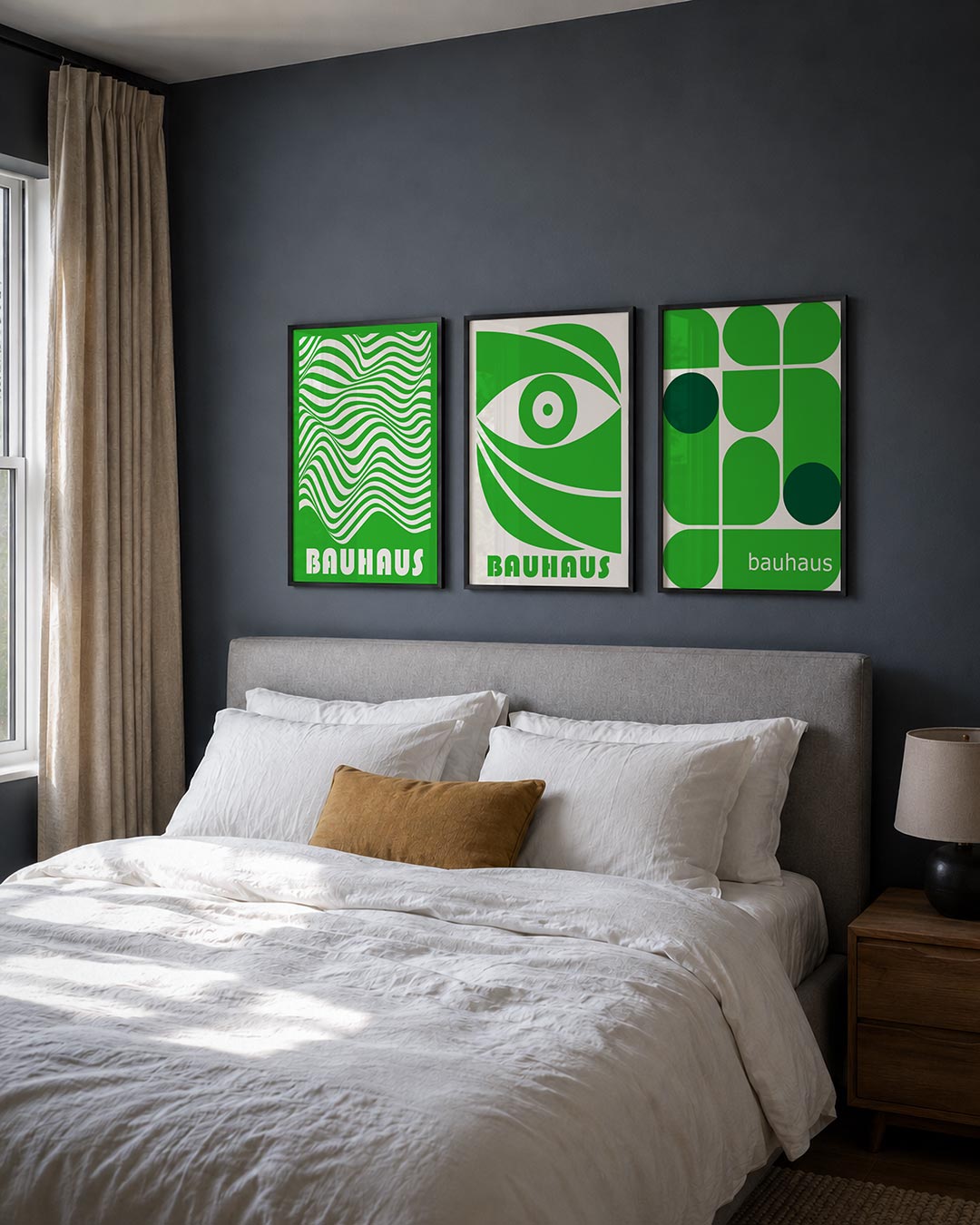 Golvend lijnenspel Posterset