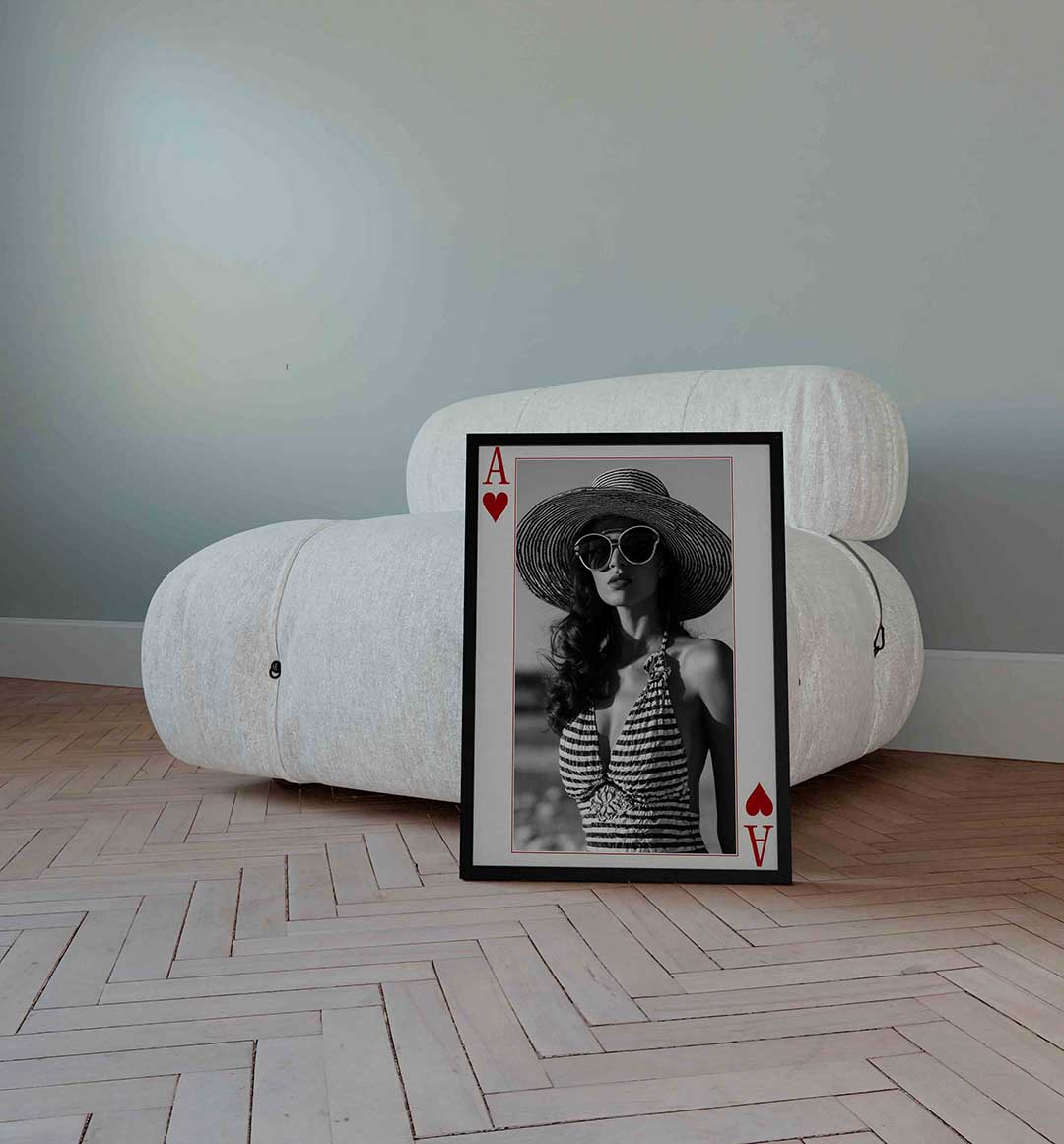 Vrouw met hoed Poster