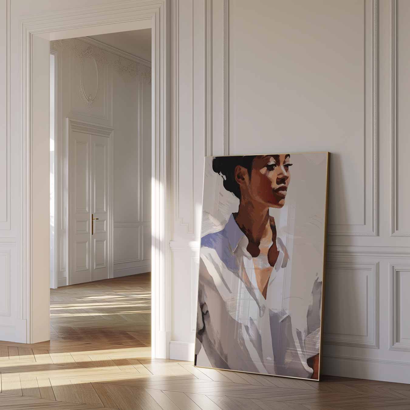 Elegante Vrouwenportret Poster-WallArtistic