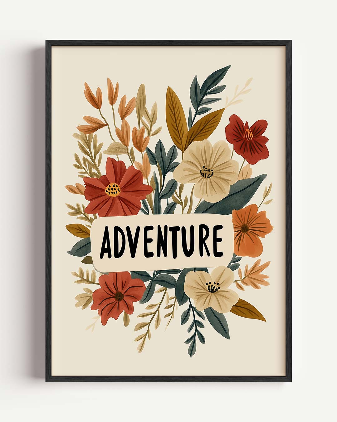 Bloemen en Avontuur Poster-WallArtistic