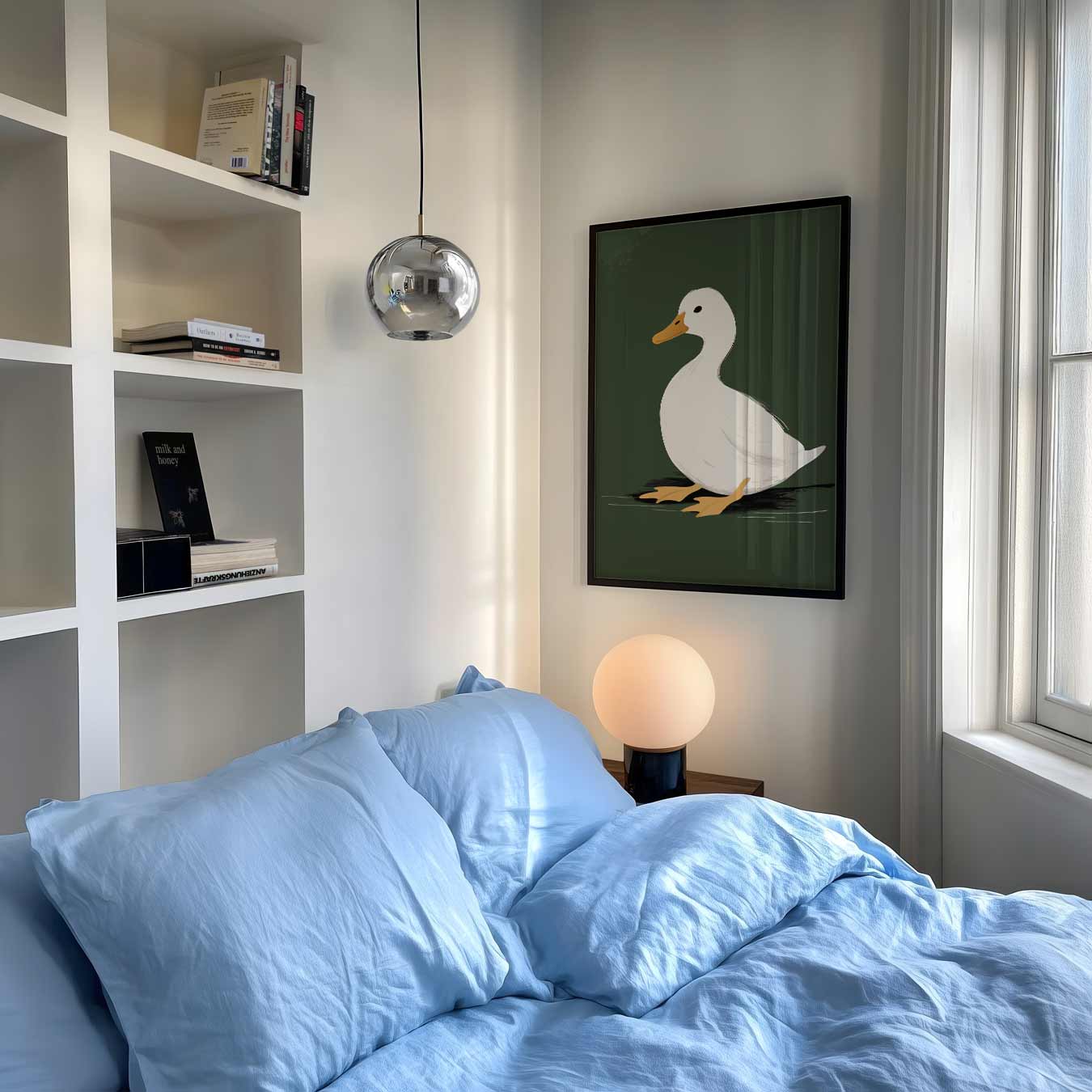 Schattige Eend Poster-WallArtistic