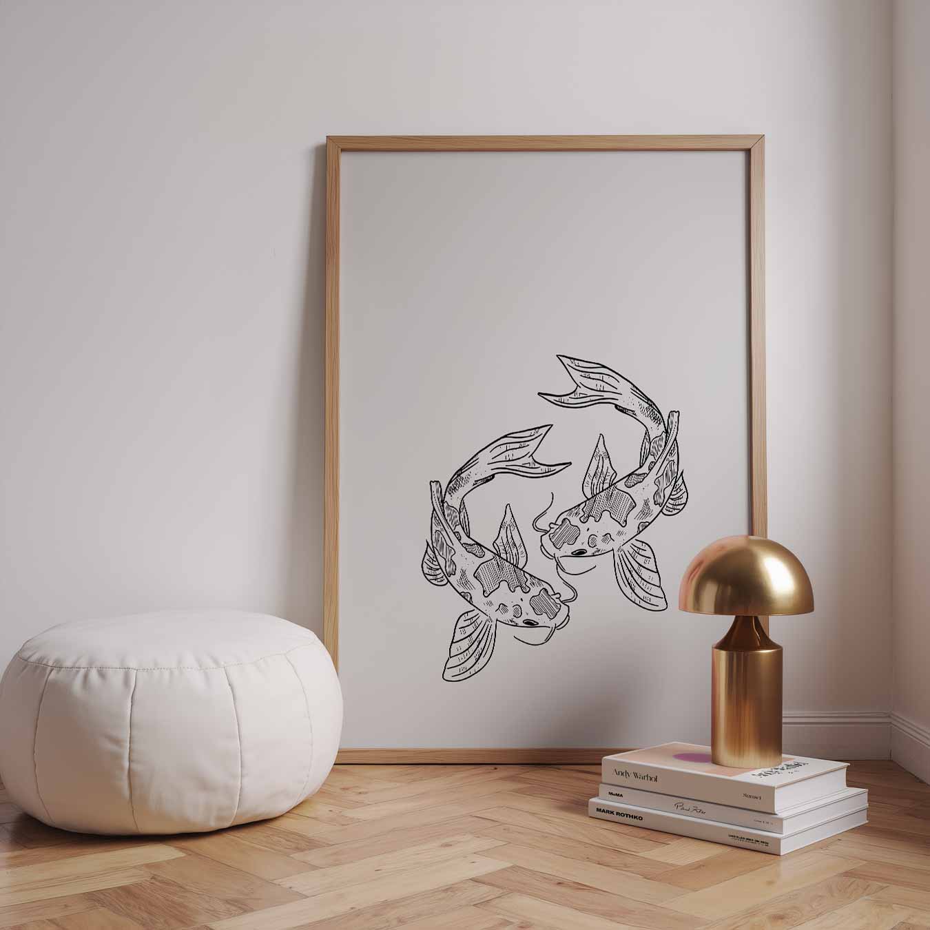 Elegante Koi Vissen Poster-WallArtistic