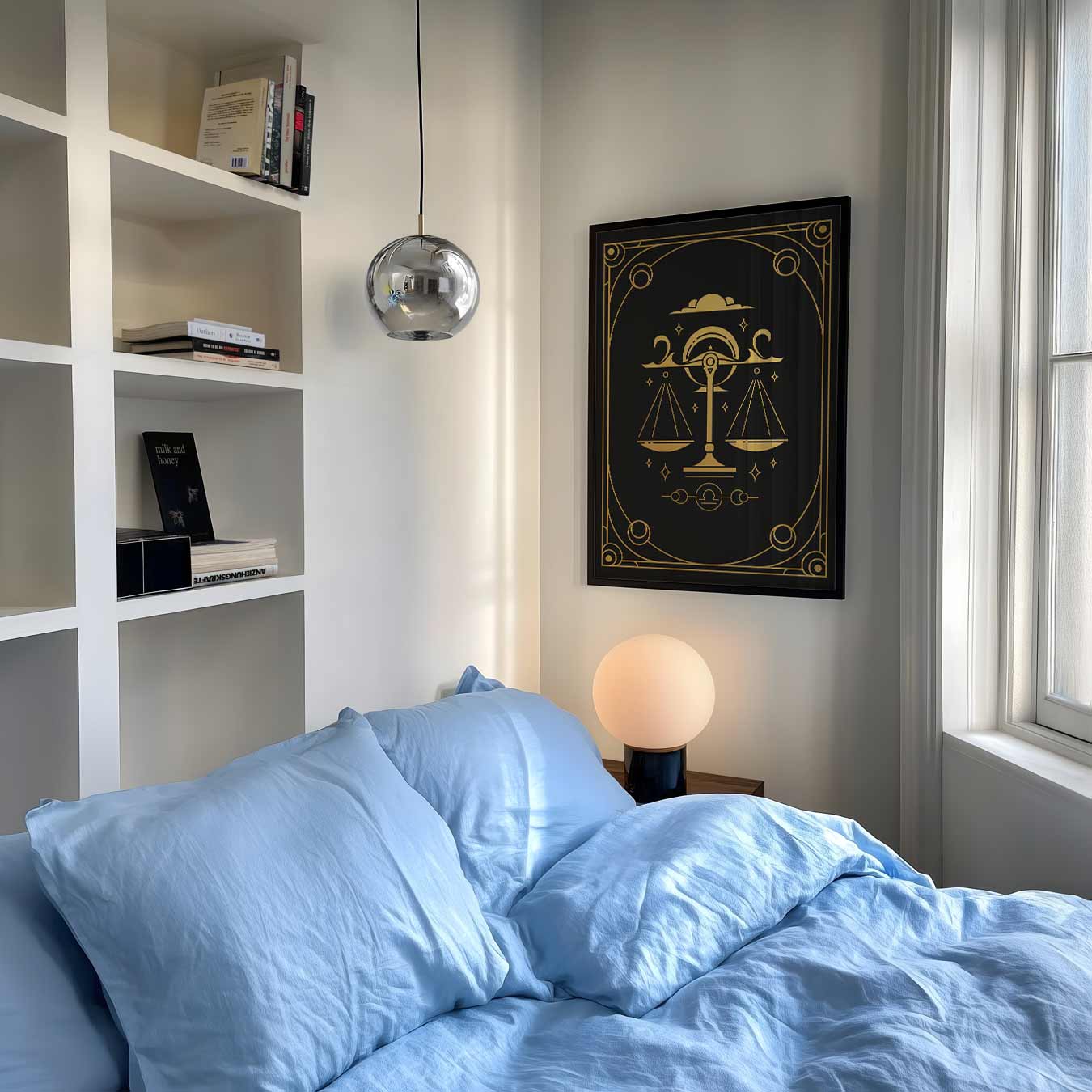 Stijlvolle Weegschaal Poster-WallArtistic