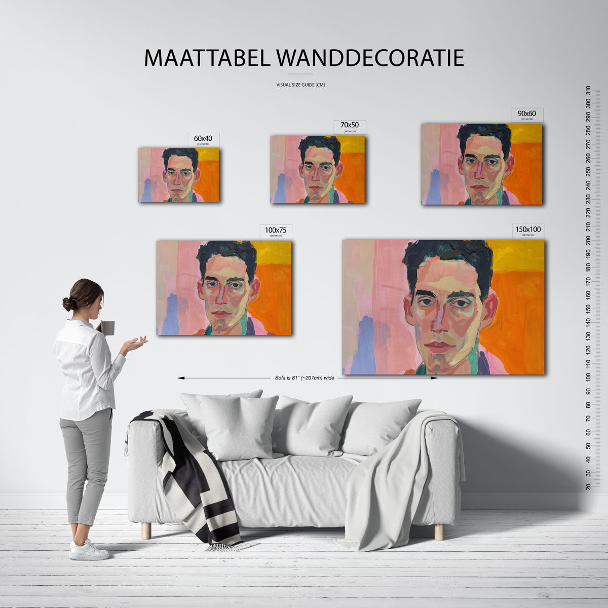 Portretstudie Kunstwerk