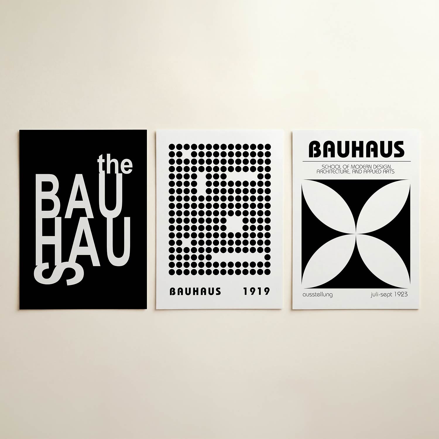 Typografisch spel Posterset