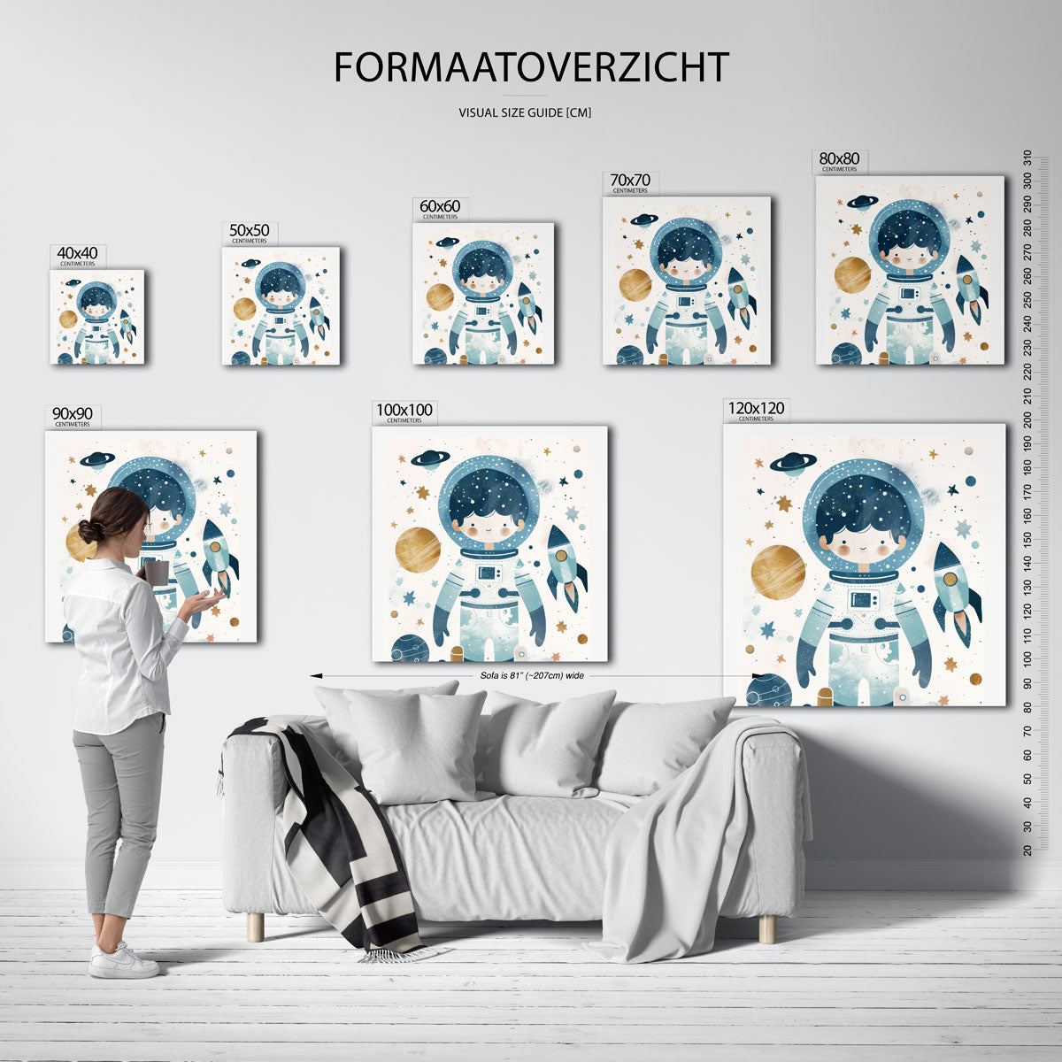 Astronaut en ruimte Poster
