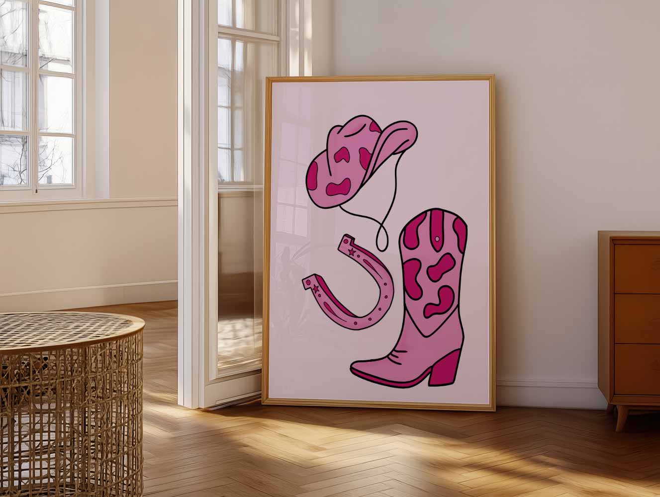 Stoere Western Stijl Poster-WallArtistic