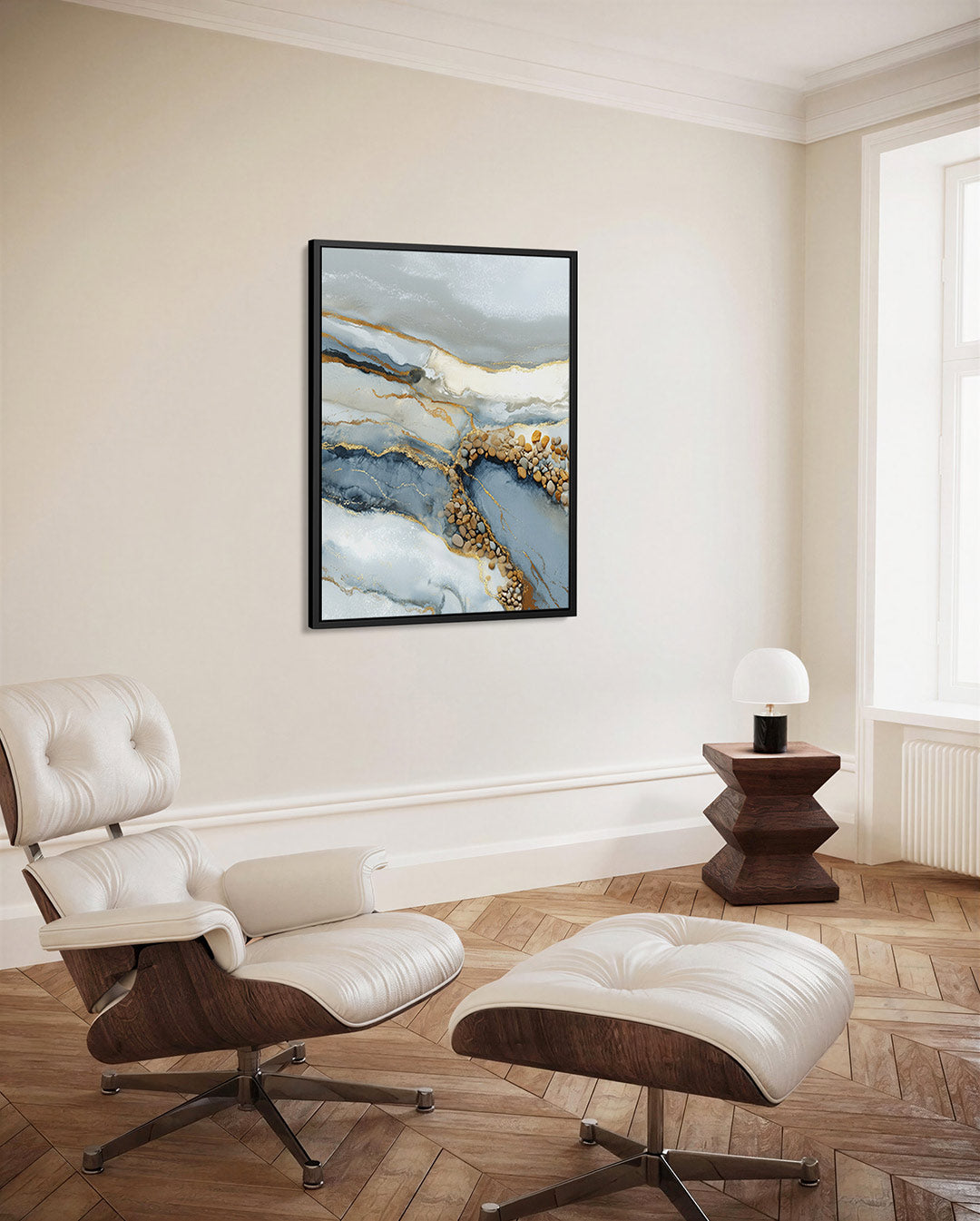 Organische lijnen compositie Kunstwerk
