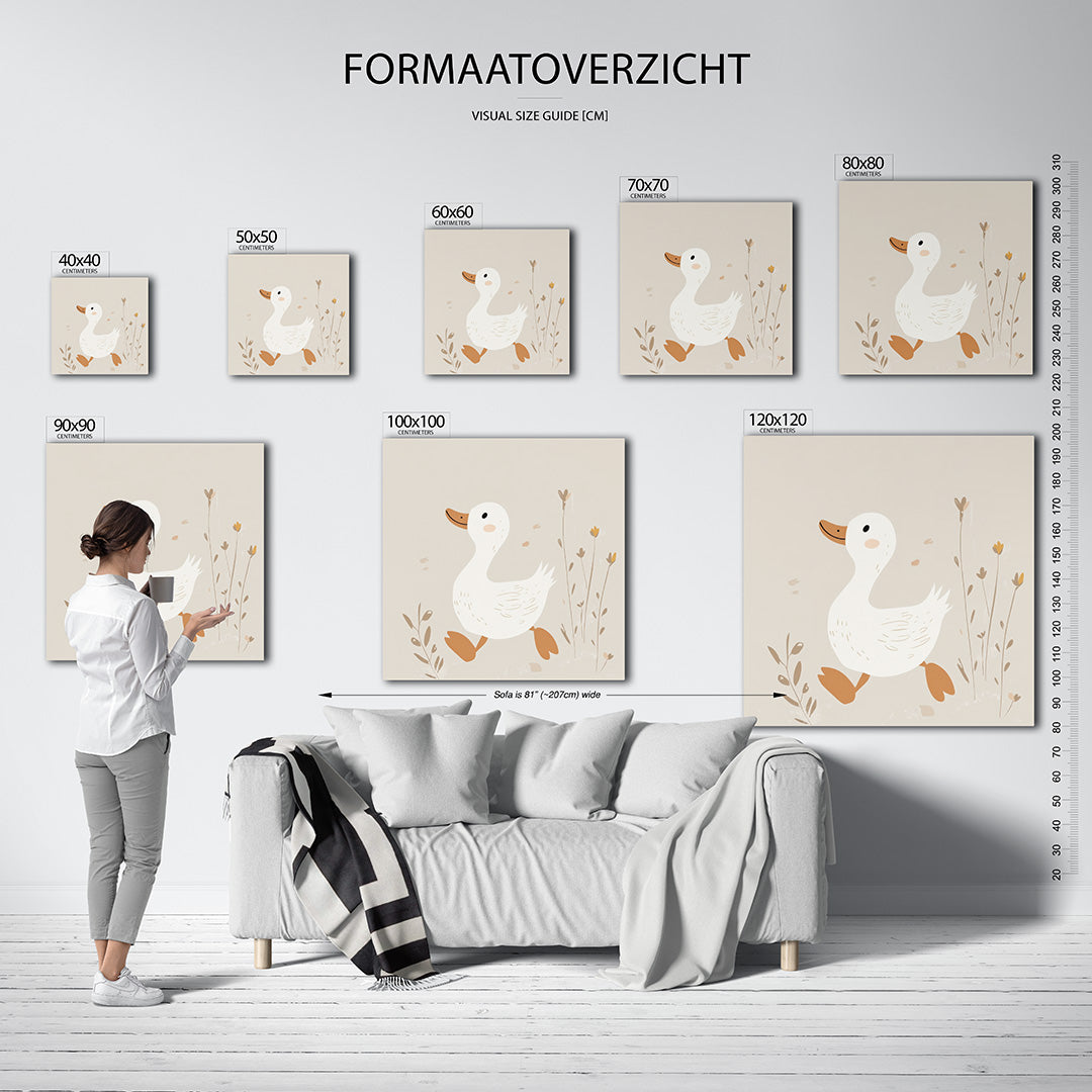 Eend en natuur Kunstwerk