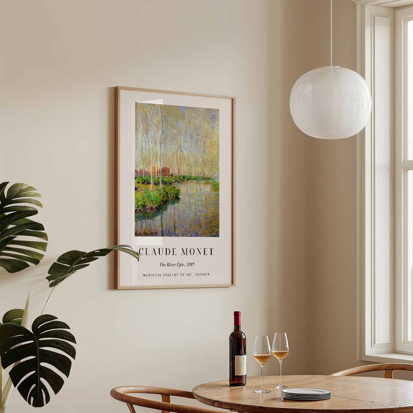 Monet's Dromerige Rivierlandschap Poster-WallArtistic