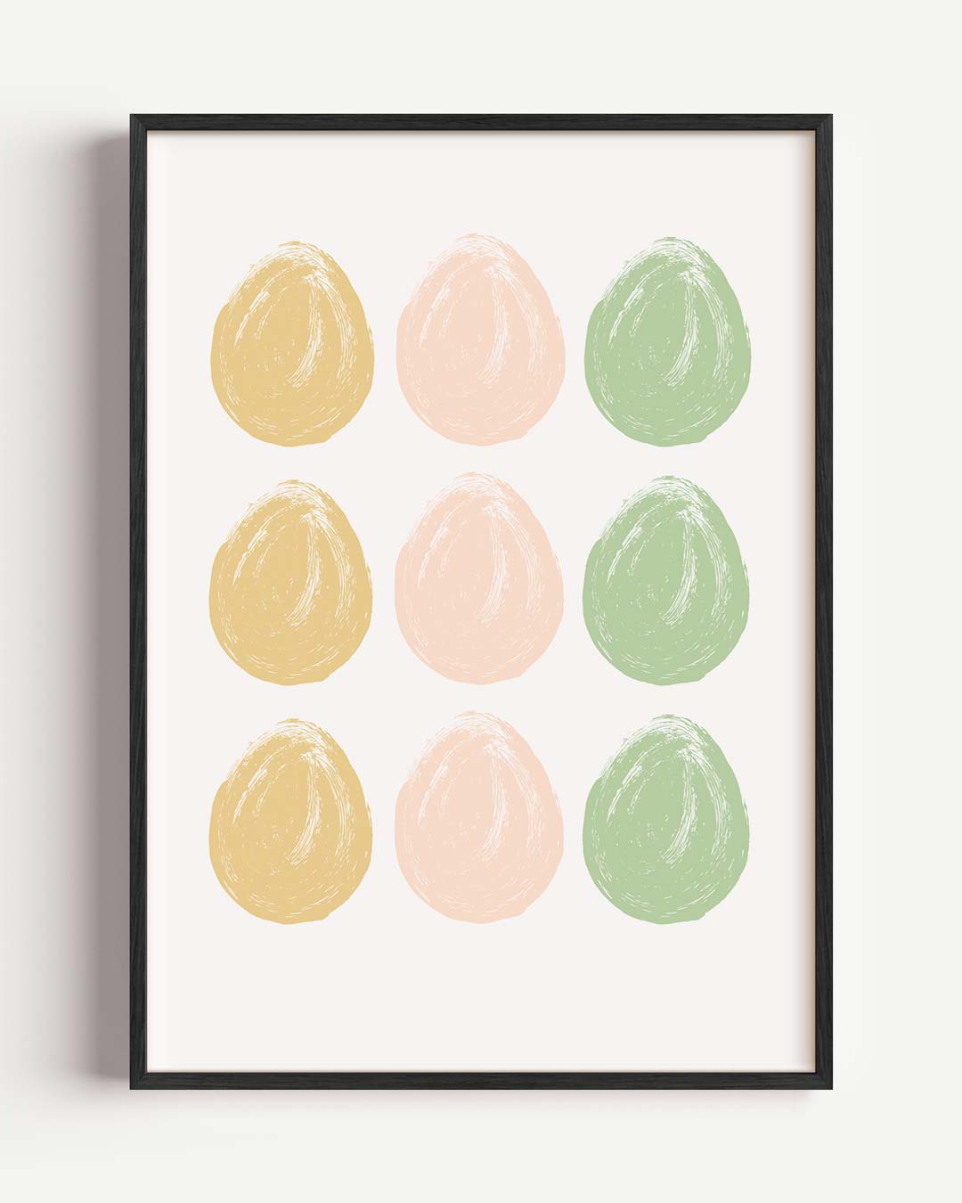 Vrolijke Pastel Dot Art Poster-WallArtistic