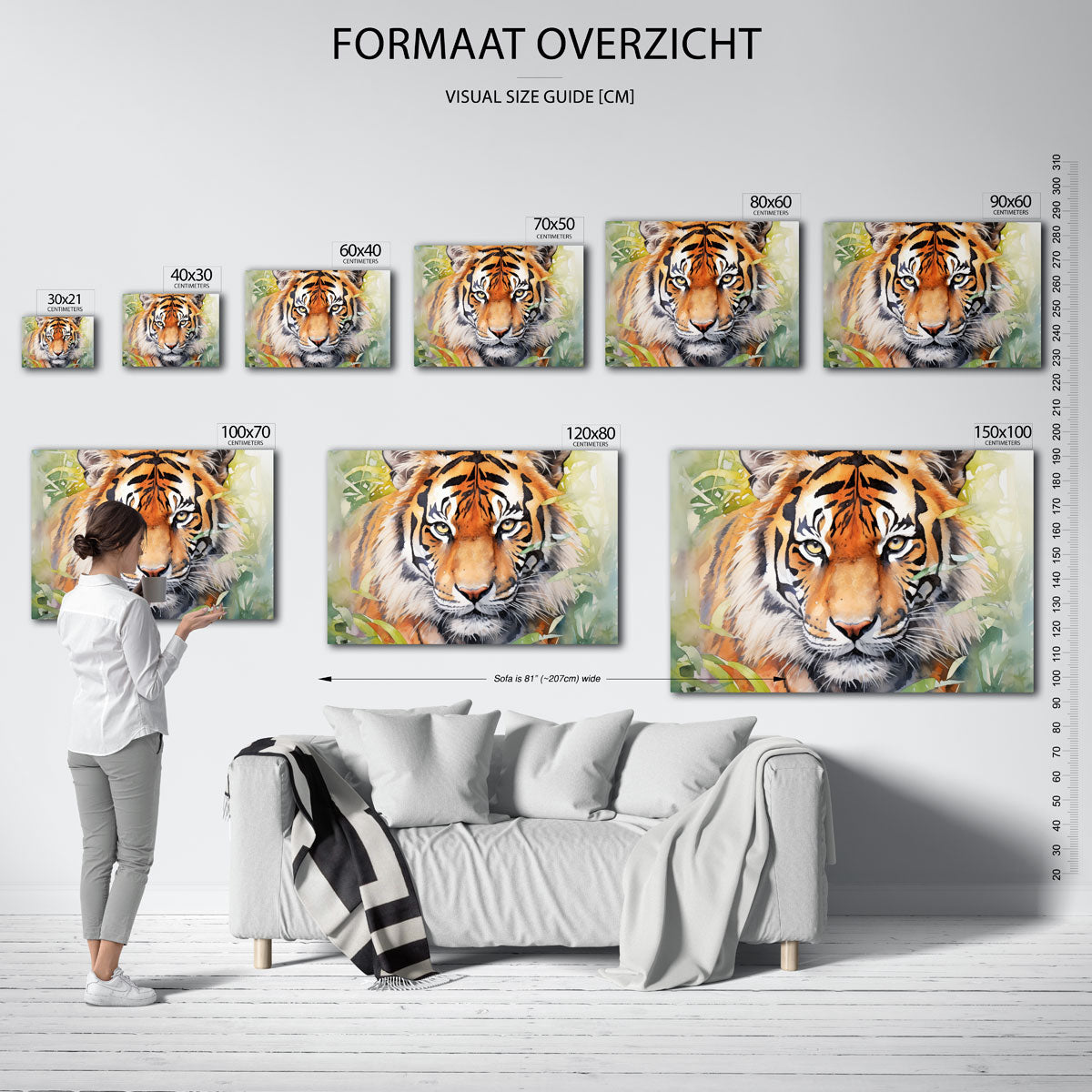 Tijger portret Poster