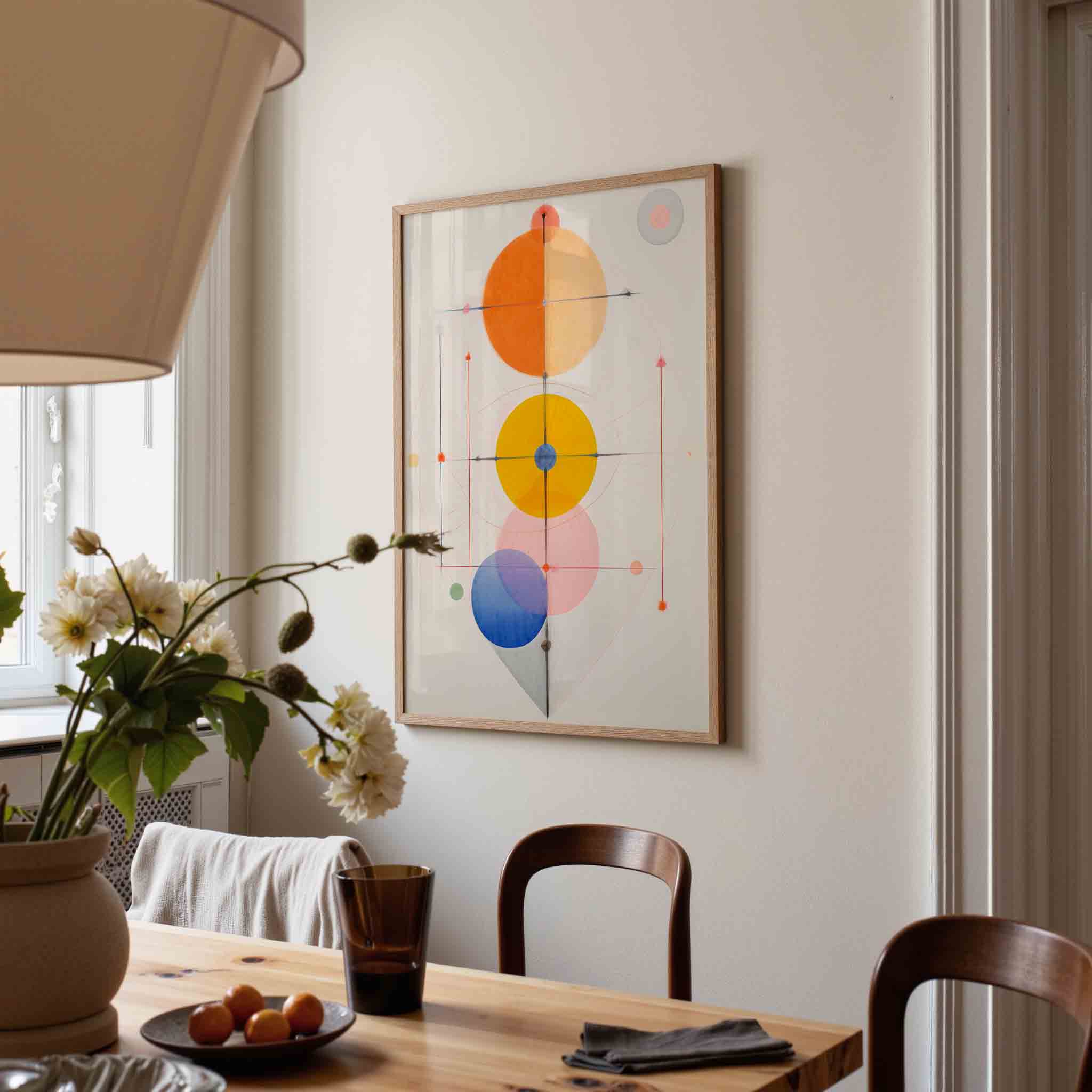 Geometrische cirkels Poster