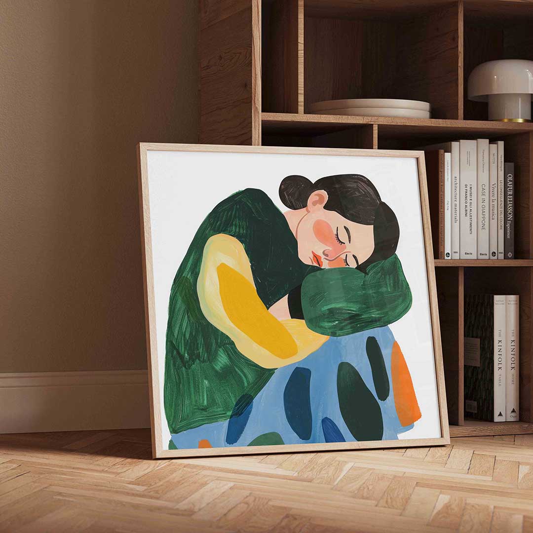 Slapende vrouw Poster