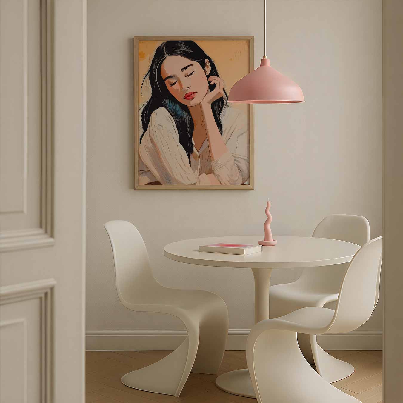 Dromerige Portretkunst Poster-WallArtistic