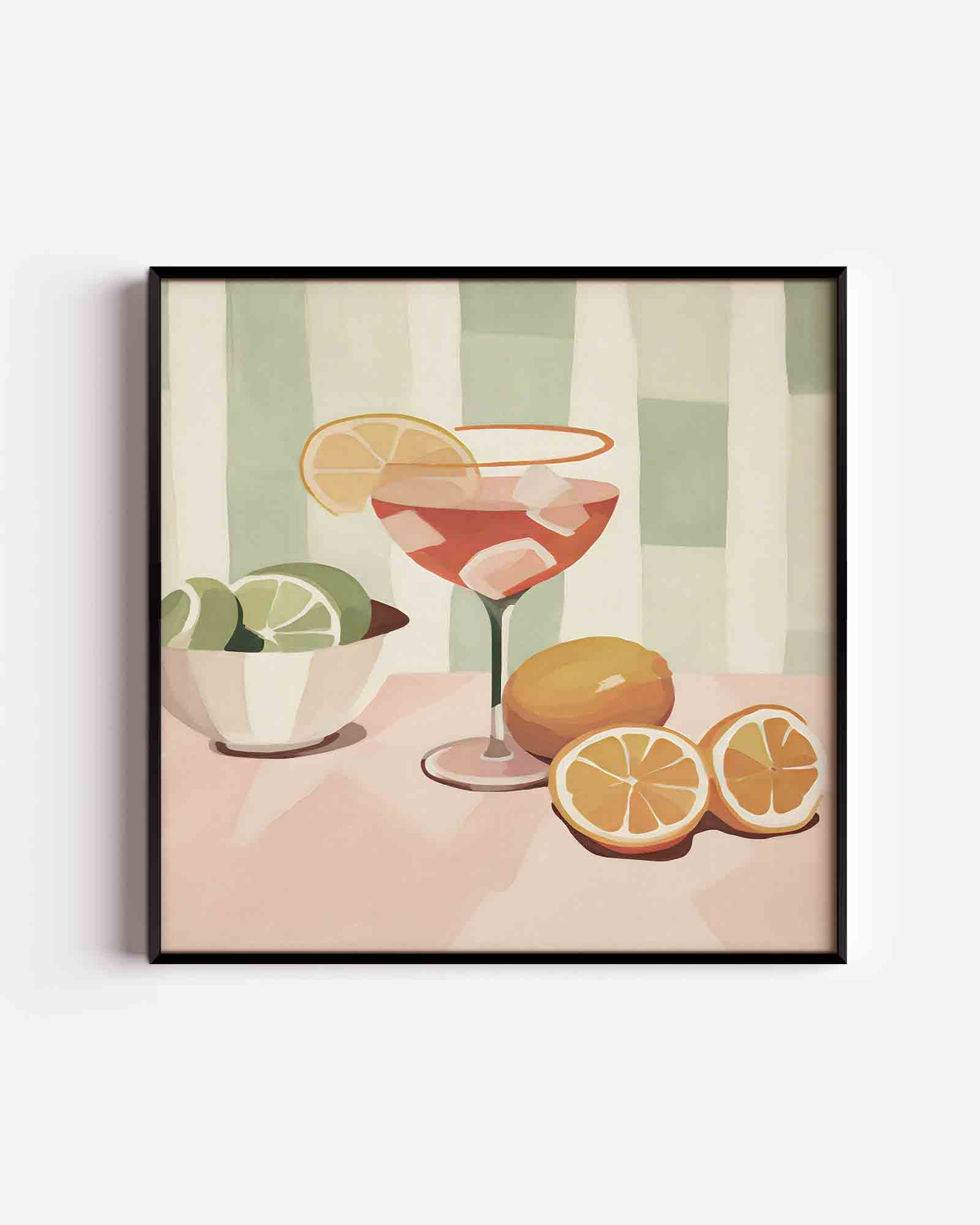 Cocktail en citrus Poster