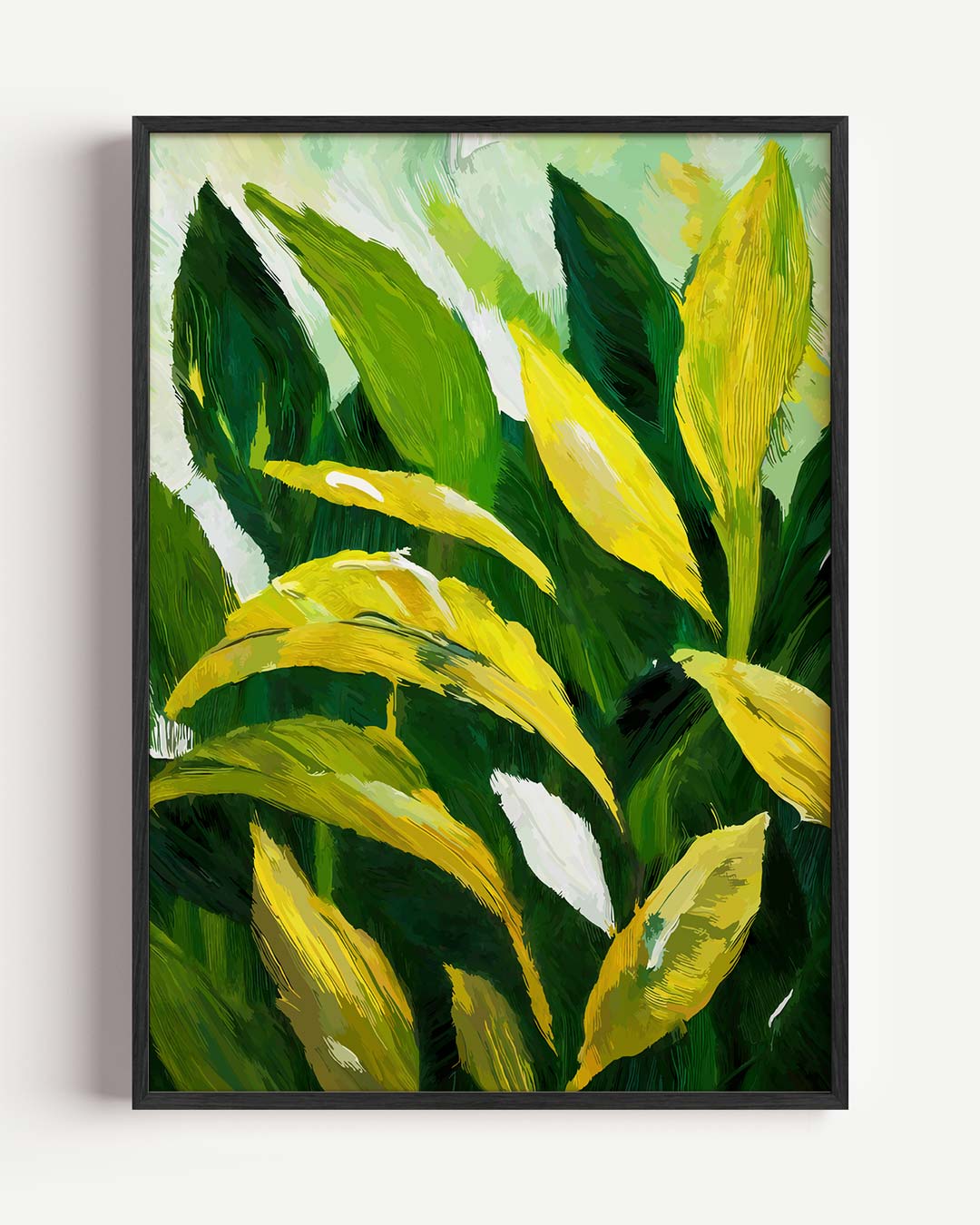 Groene Tropische Bladeren Poster-WallArtistic