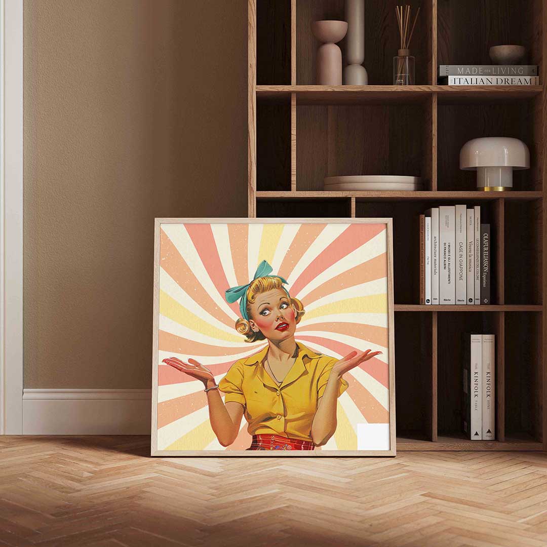 Vrouw met hoofdband Poster
