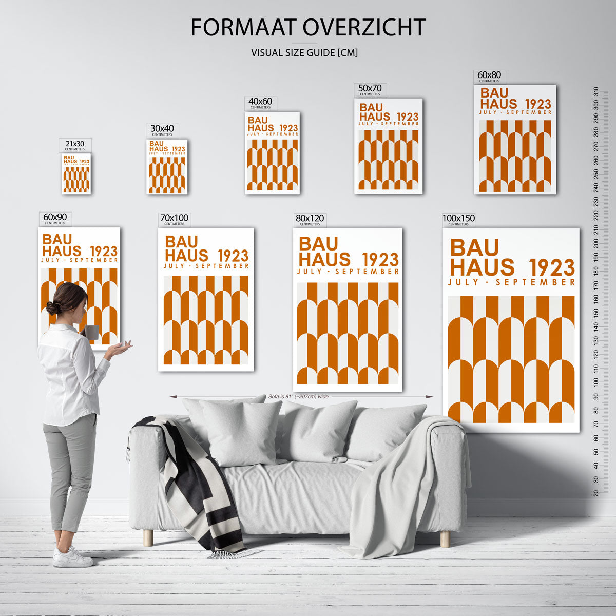 Vormritme en kleur Poster