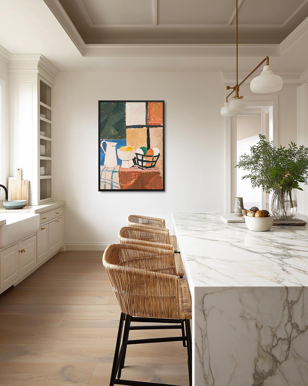 Geometrische stilleven Kunstwerk