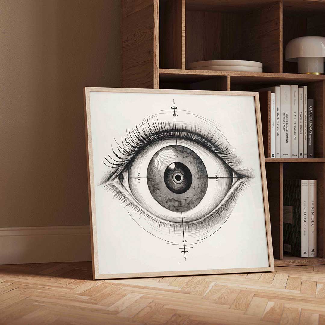 Gedetailleerd oog Poster