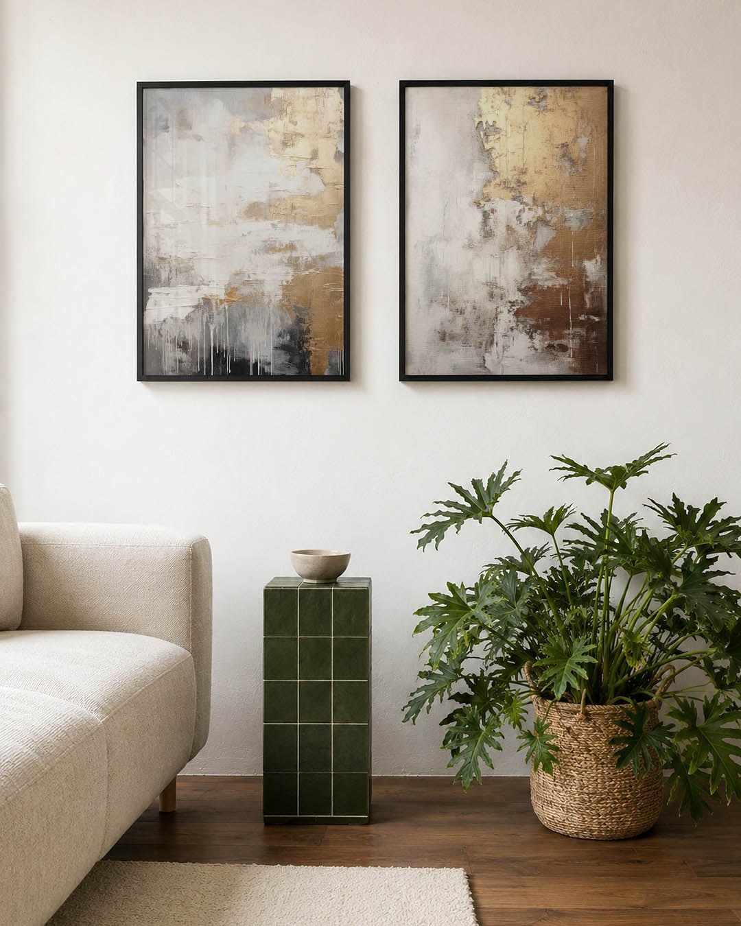 Gouden vervaging Posterset