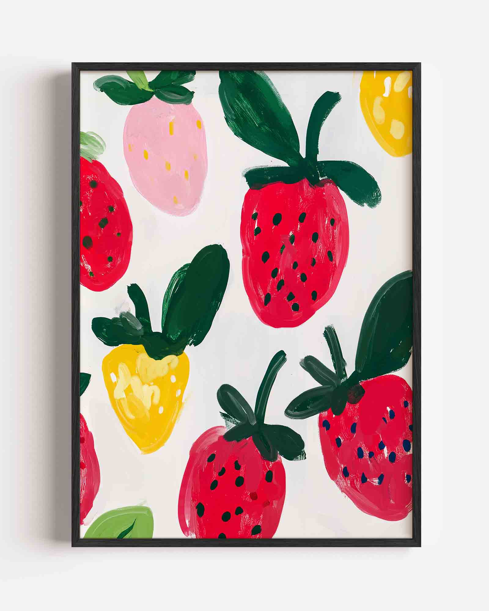 Aardbeien en fruit Poster