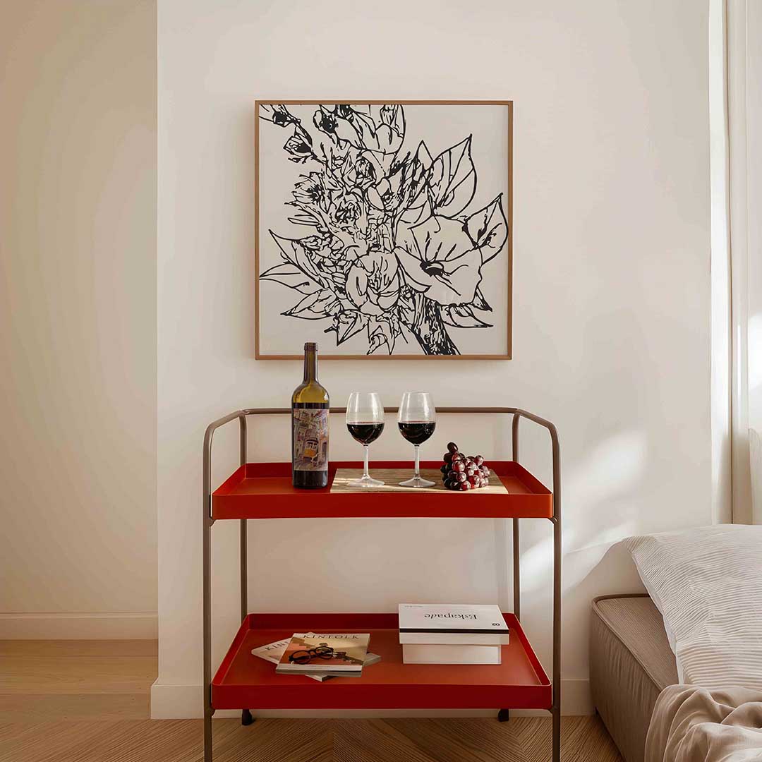 Bloemen en bladeren Poster