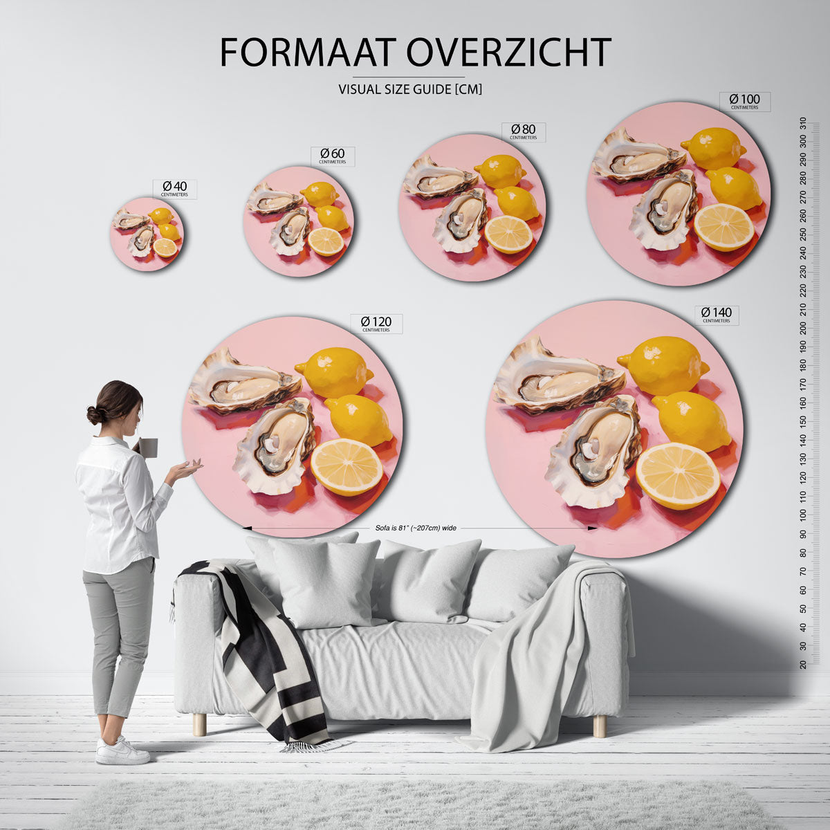 Oesters en citroenen Muurcirkel