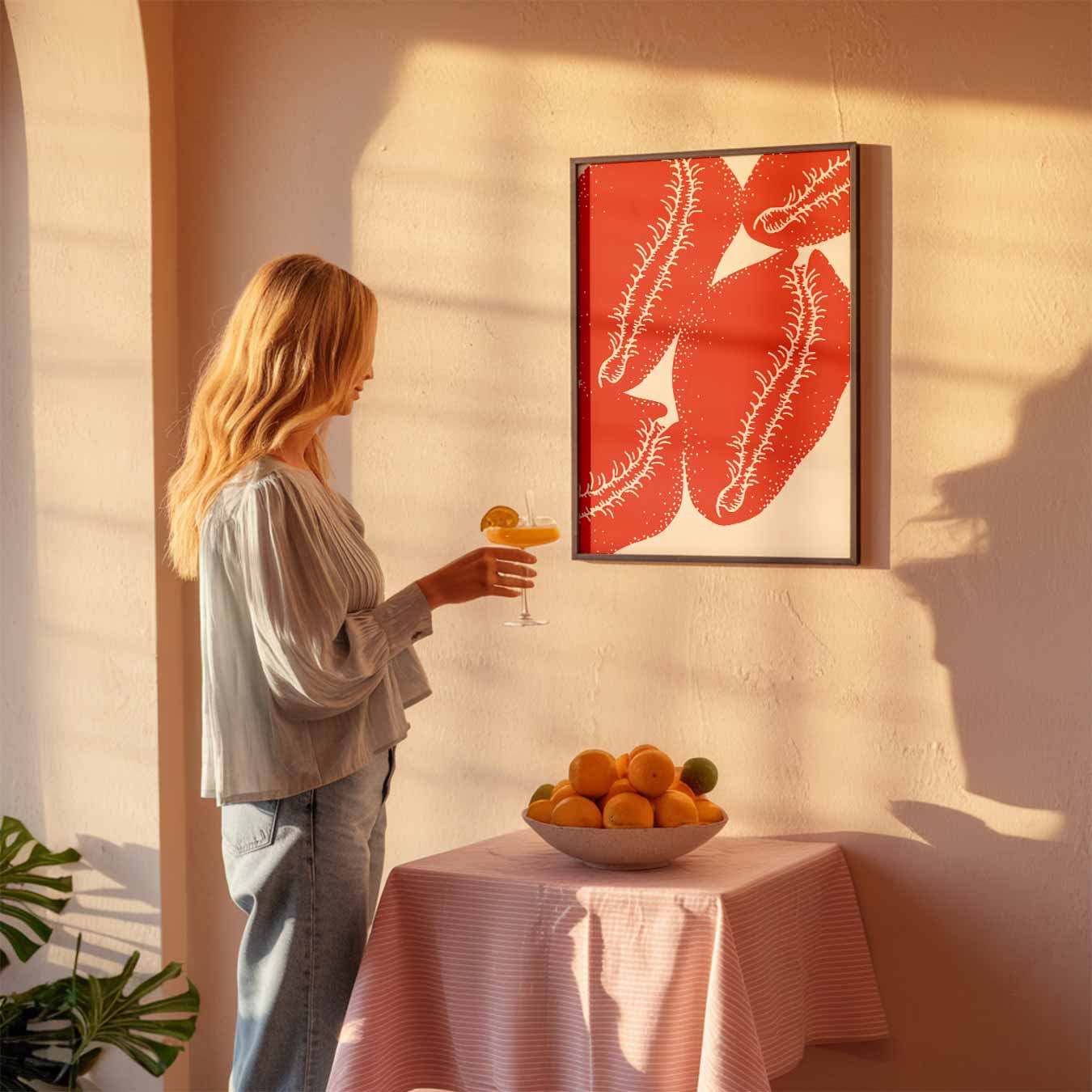 Bloeiende Flora Kunstposter-WallArtistic