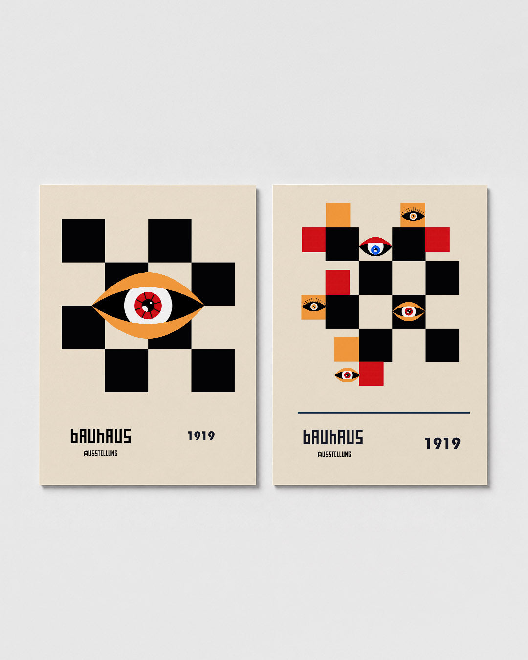 Oog en vlakken Posterset