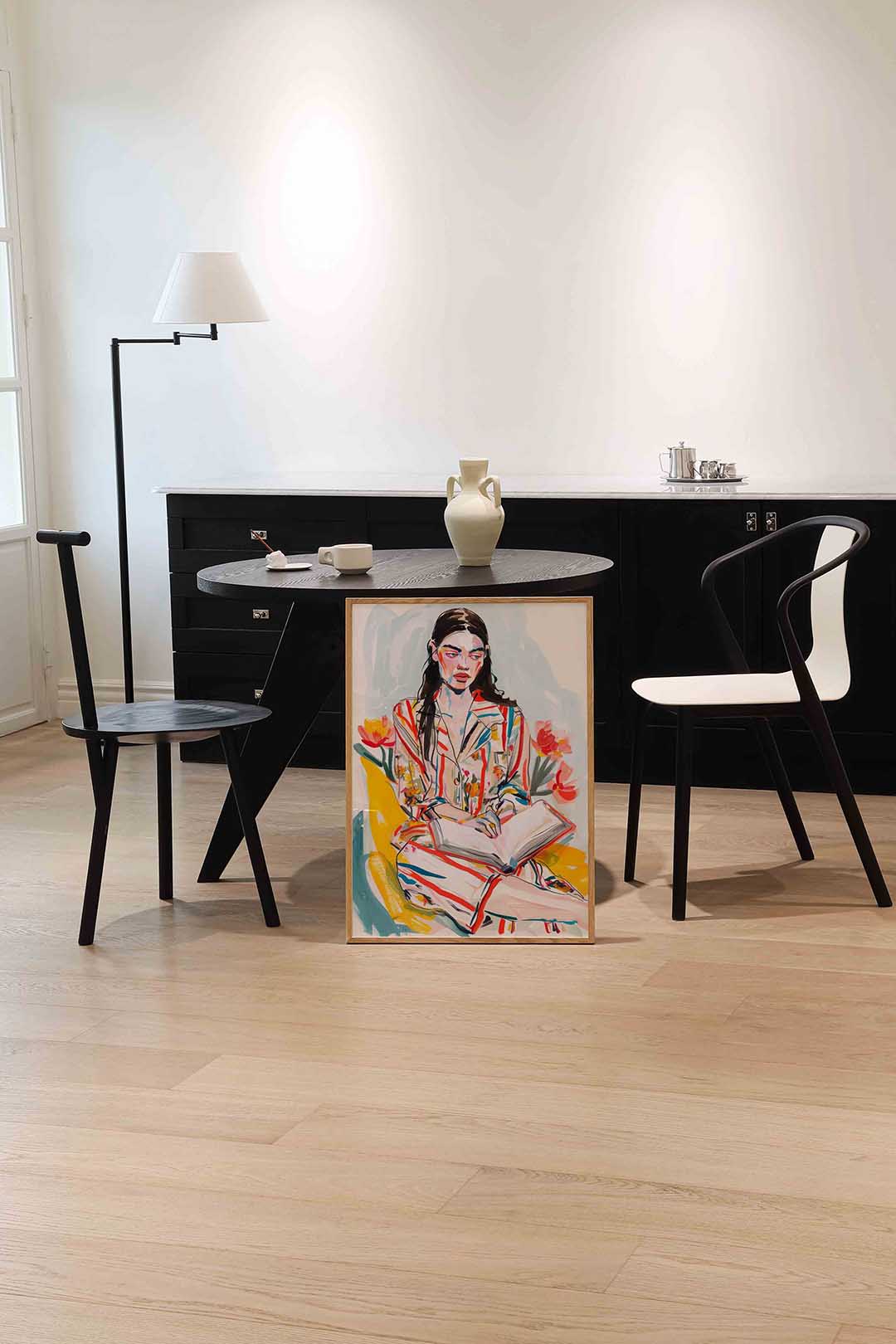 Lezende vrouw Poster
