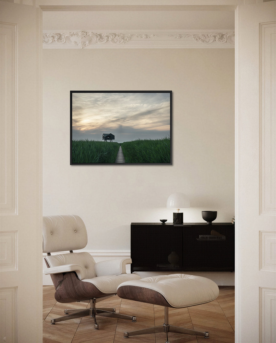 Rustige landschap Kunstwerk