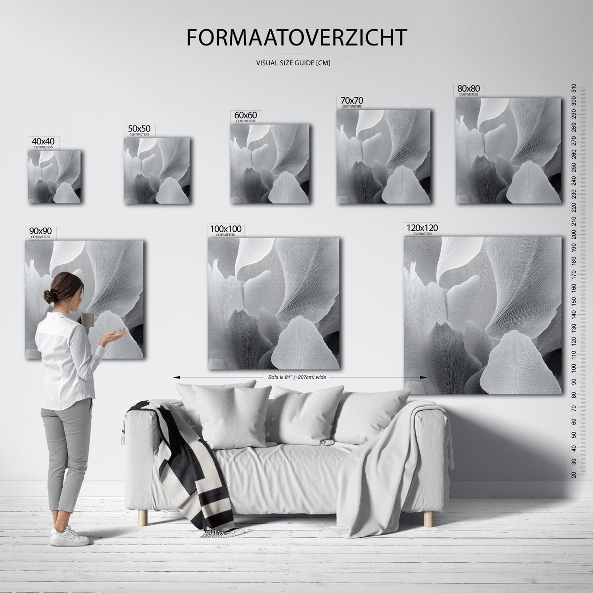 Abstracte bladeren Poster