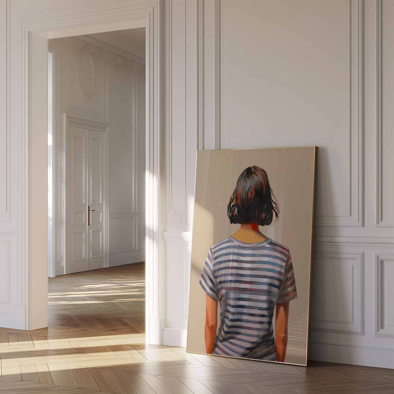 Strepen en Stijl Poster-WallArtistic