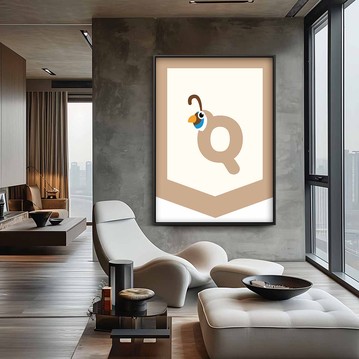 Vrolijke Quetzal Kunstprint Kunstwerk-canvas-dibond-plexiglas-wanddecoratie-WallArtistic
