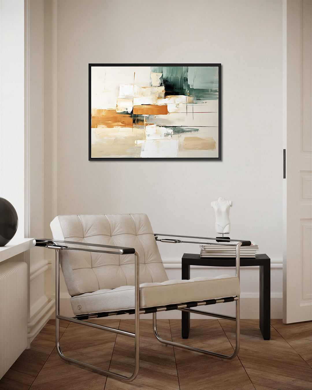 Geometrische kleurencompositie Kunstwerk