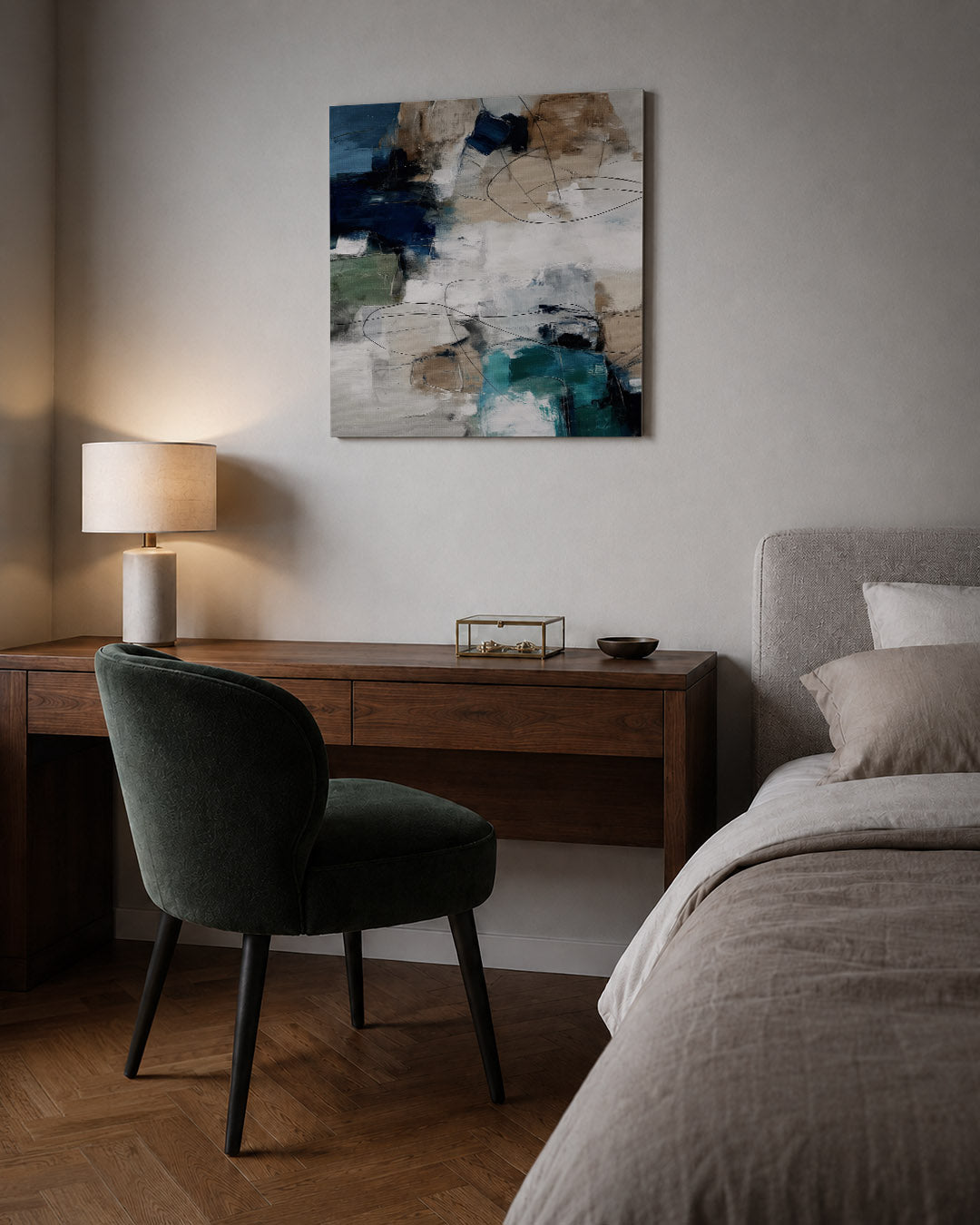Dynamische kleurvlakken Kunstwerk