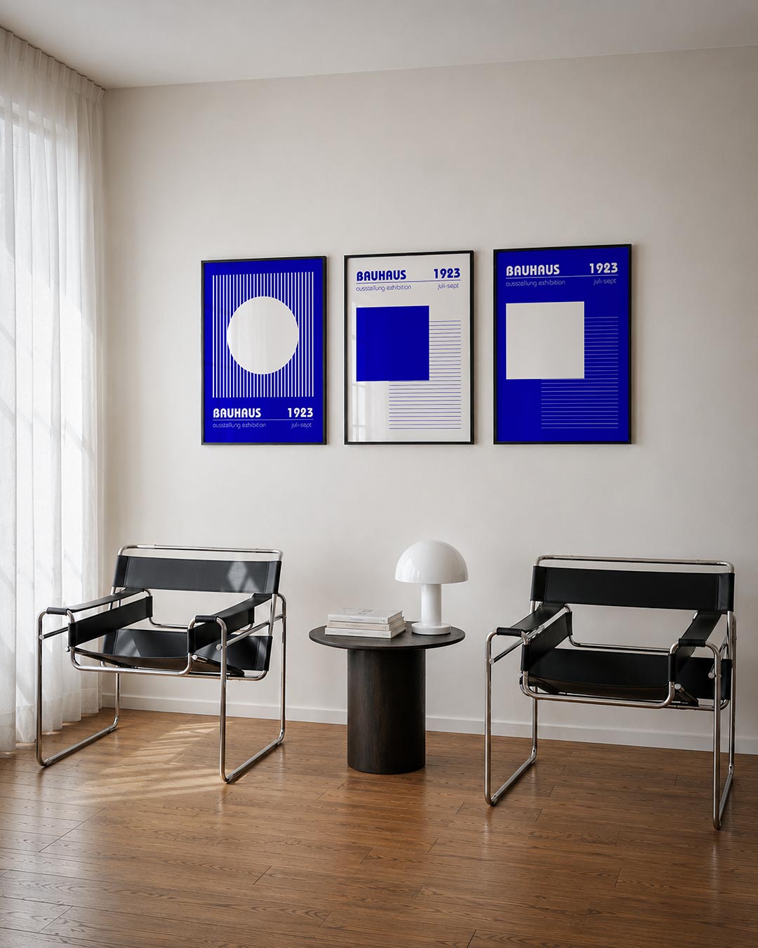 Lijnen en cirkel Posterset