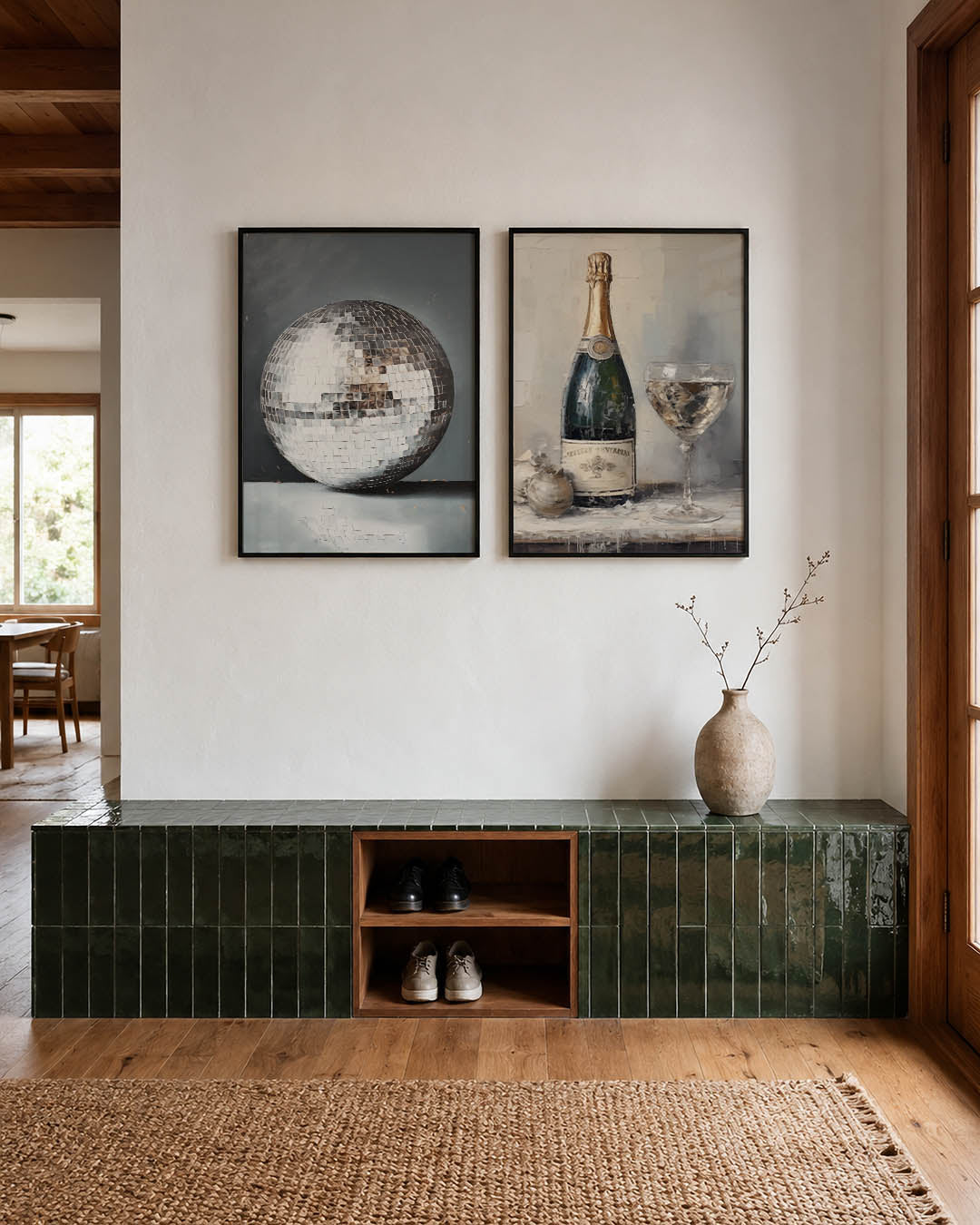 Reflecterende bol Posterset