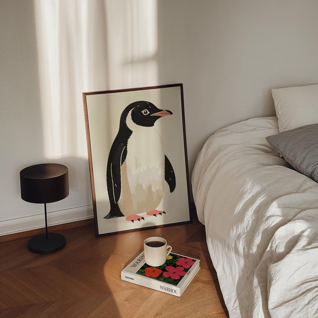 Schattige Pinguïn Illustratie Poster-WallArtistic