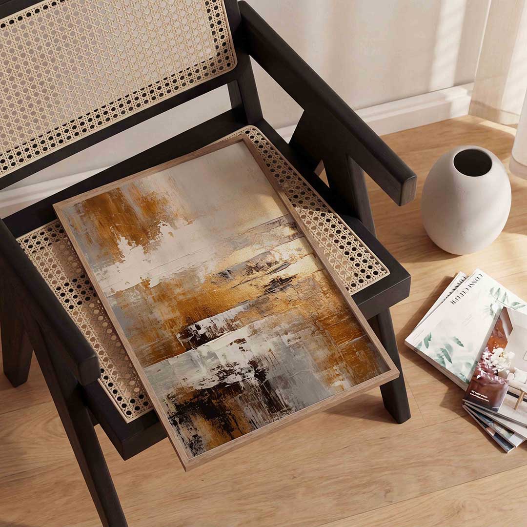 Abstracte gouden textuur Poster