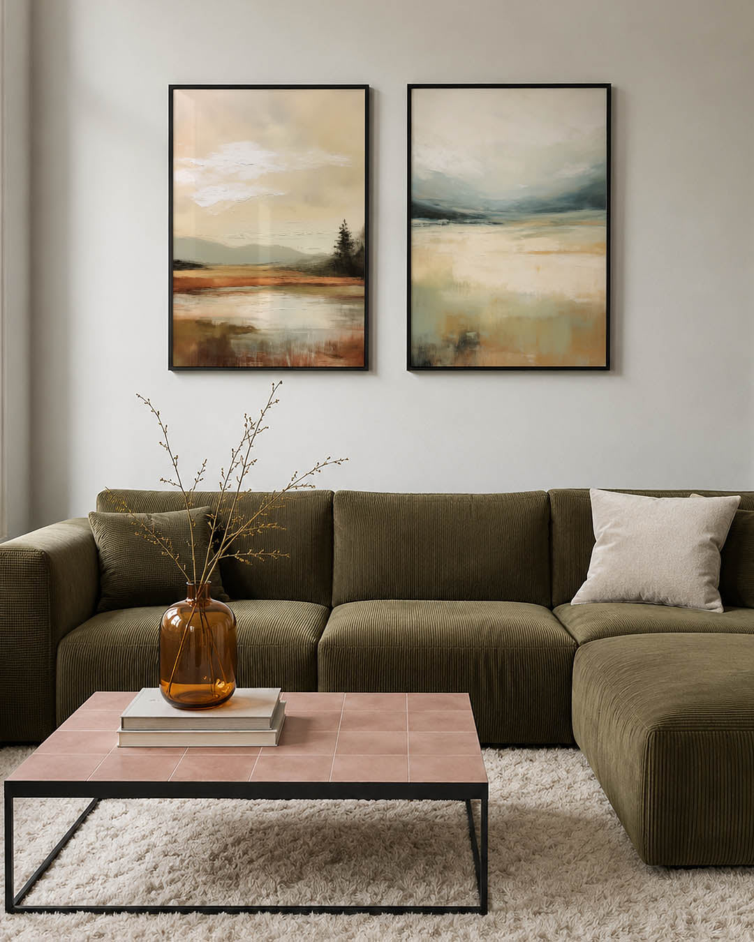 Landschap in lagen Posterset