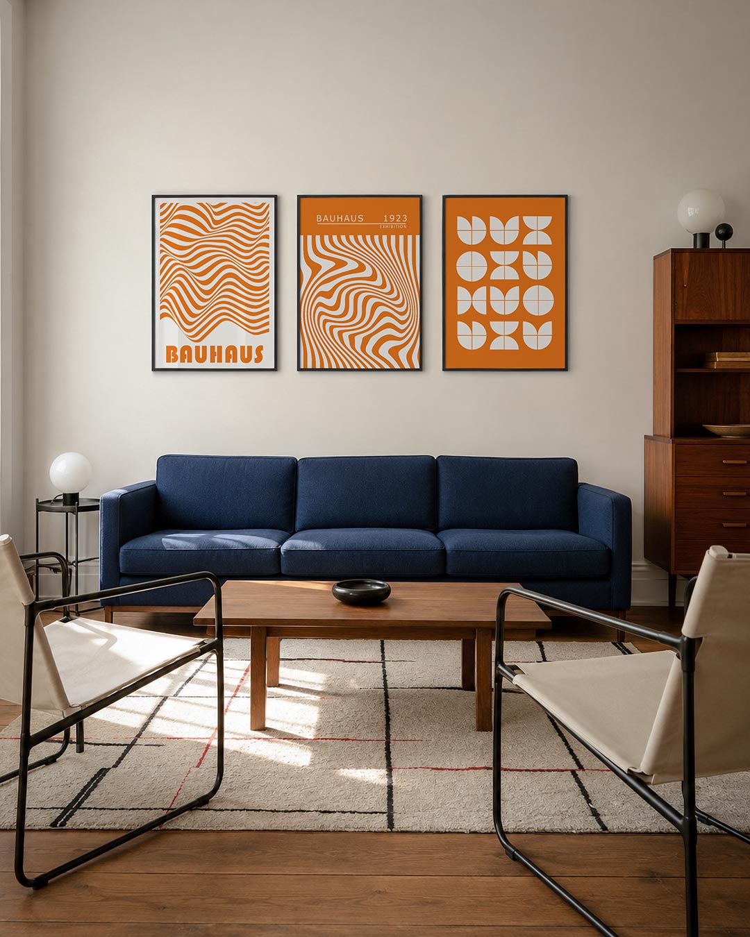 Golvend lijnenspel Posterset
